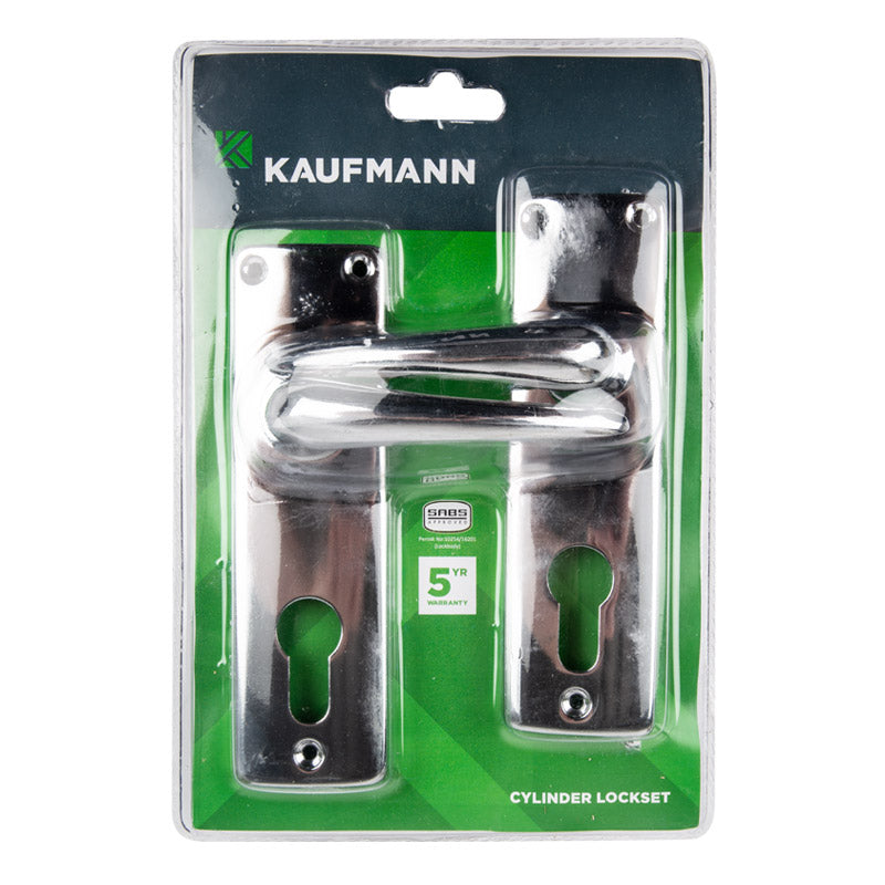 KAUFMANN LOCKSET PROFILE CYLINDER W/CP STEEL