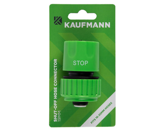 KAUFMANN 15MM CONNECTOR HOSE SHUT OFF
