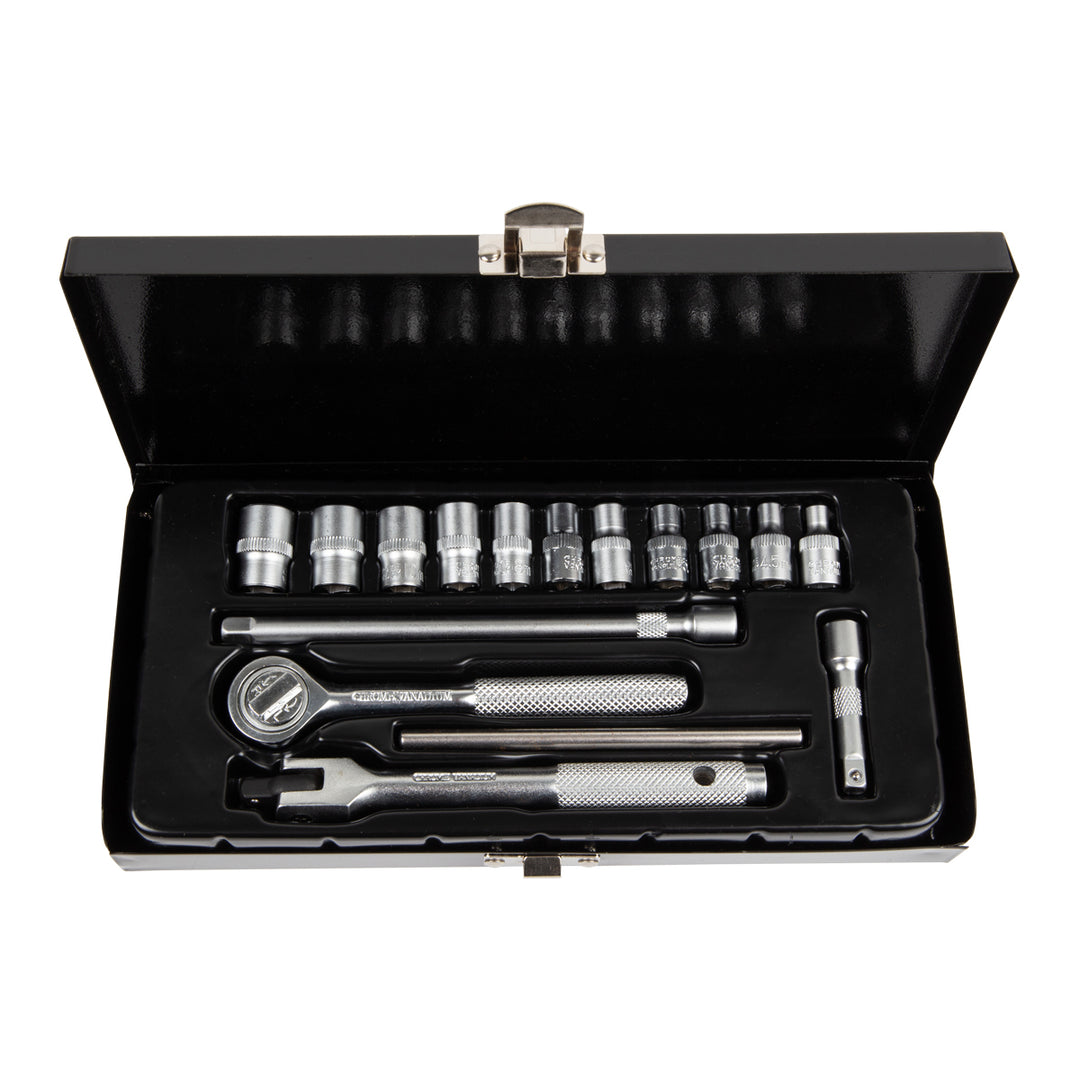 KAUFMANN X SOCKET DRIVE 1/4 16 PCS 4-12MM
