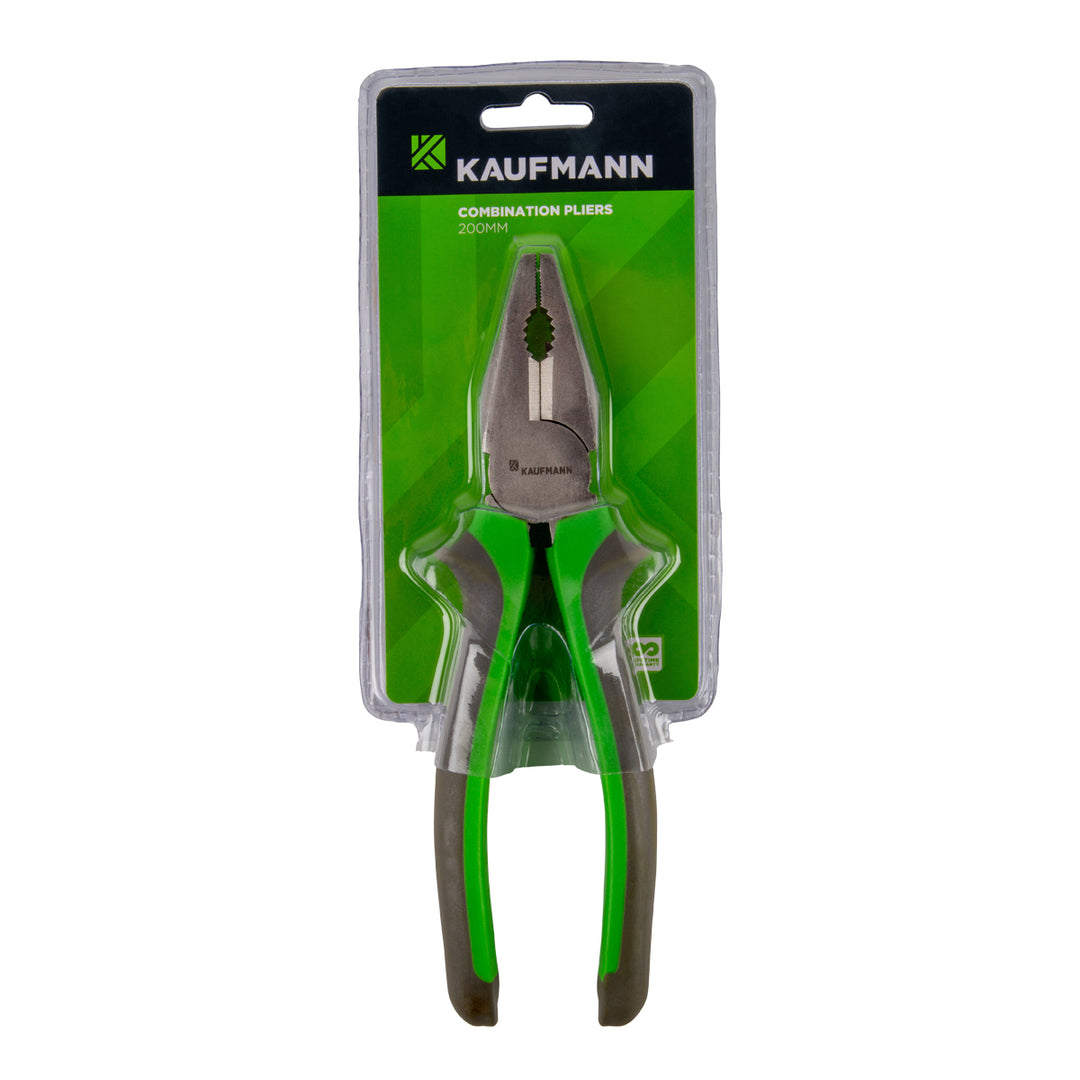 KAUFMANN PLIERS COMBINATION SOFT HANDLE 150MM