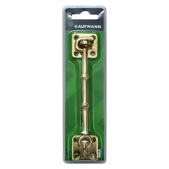 KAUFMANN CABIN HOOK 100MM BRASS PLATED -ZAMAC