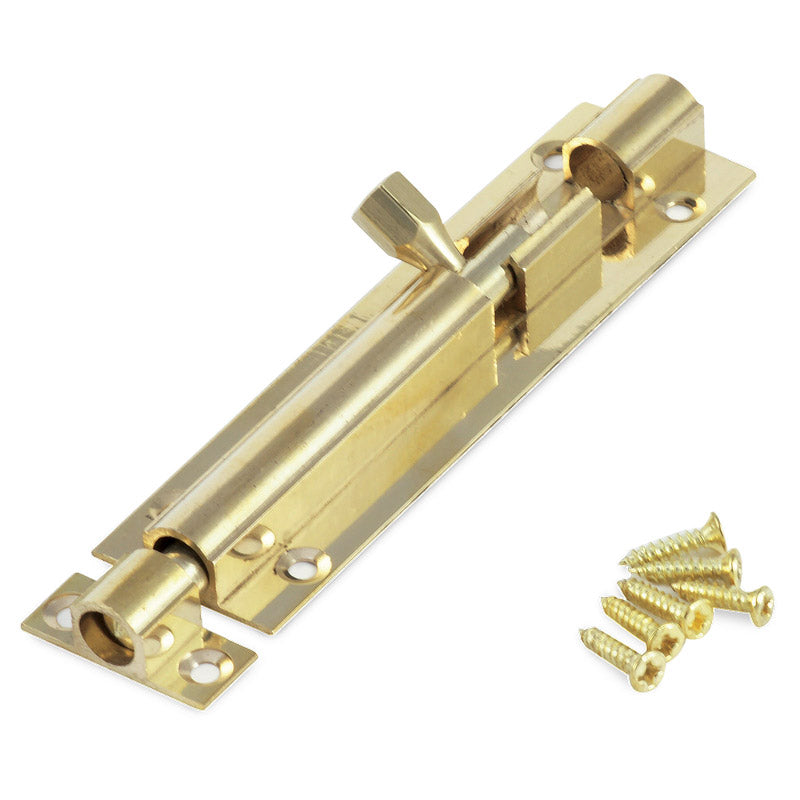 KAUFMANN BARREL BOLT 64MM SOLID BRASS STRAIGHT