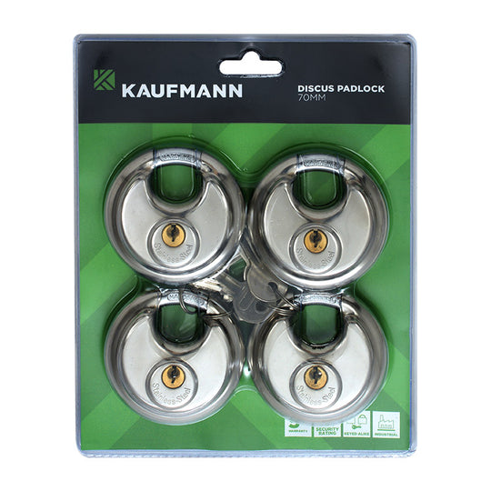 KAUFMANN PADLOCK DISCUS 70MM S/ STEEL