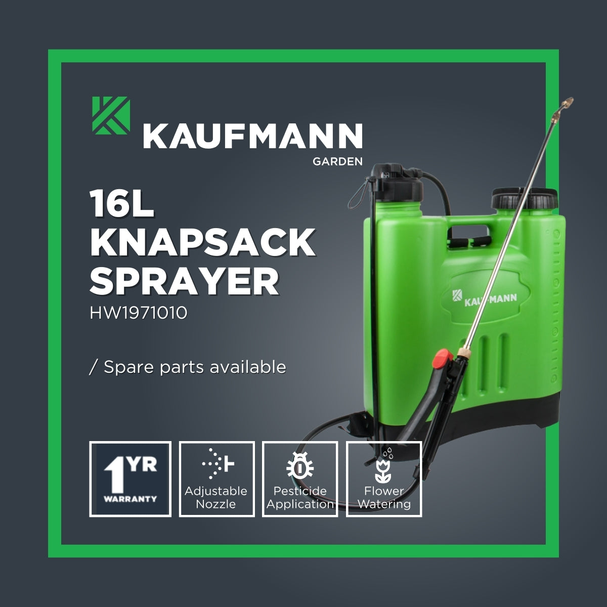 KAUFMANN 16L KNAPSACK SPRAYER – Kaufmann