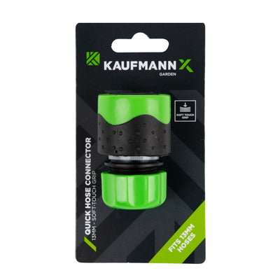 SOFT TOUCH GRIP PLASTIC QUICK HOSE CONNECTOR - 13MM