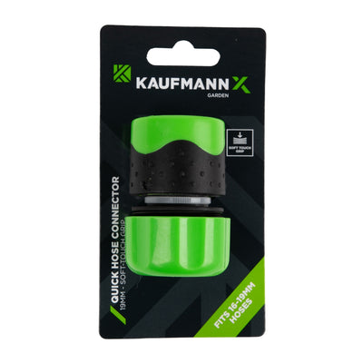 SOFT TOUCH GRIP PLASTIC QUICK HOSE CONNECTOR - 19MM
