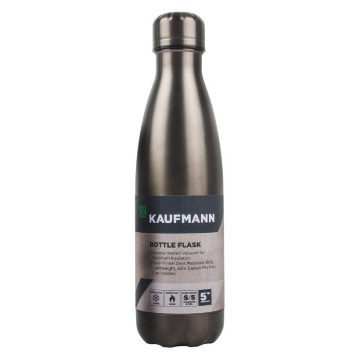 FLASK BOTTLE STAINLESS STEEL GREY RANGE