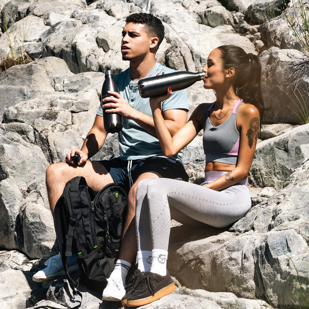 FLASK BOTTLE STAINLESS STEEL GREY RANGE