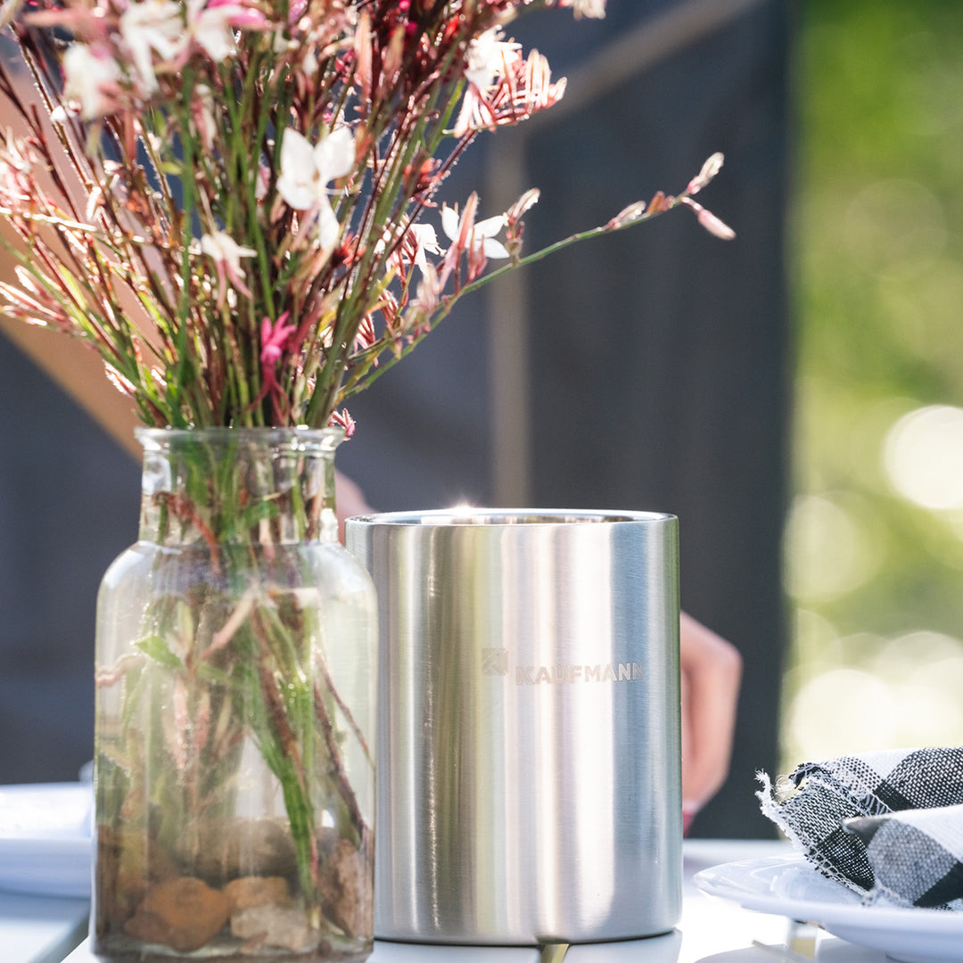 DOUBLE WALLED STAINLESS STEEL COFFEE MUG - 450ML