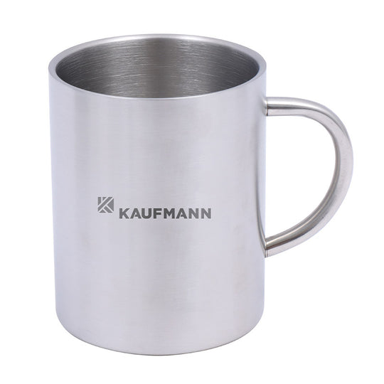 DOUBLE WALLED STAINLESS STEEL COFFEE MUG - 450ML
