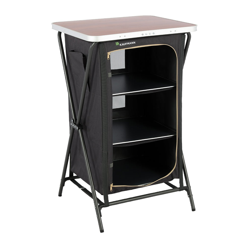 KAUFMANN 3 SHELF FOLDABLE CAMPING CUPBOARD