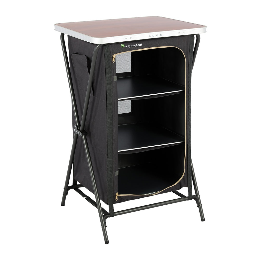 KAUFMANN 3 SHELF FOLDABLE CAMPING CUPBOARD