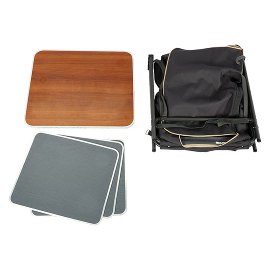 KAUFMANN 3 SHELF FOLDABLE CAMPING CUPBOARD