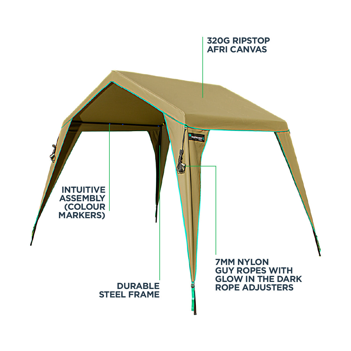 KAUFMANN X AFRI CANVAS GAZEBO COMPACT – Kaufmann