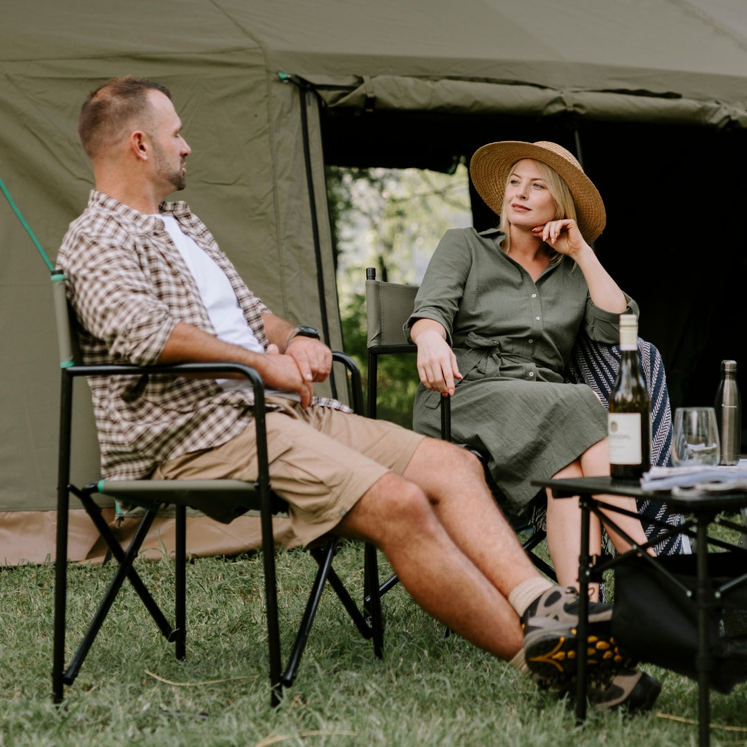 KAUFMANN X AFRI CANVAS DIRECTOR CHAIR HALF BACK