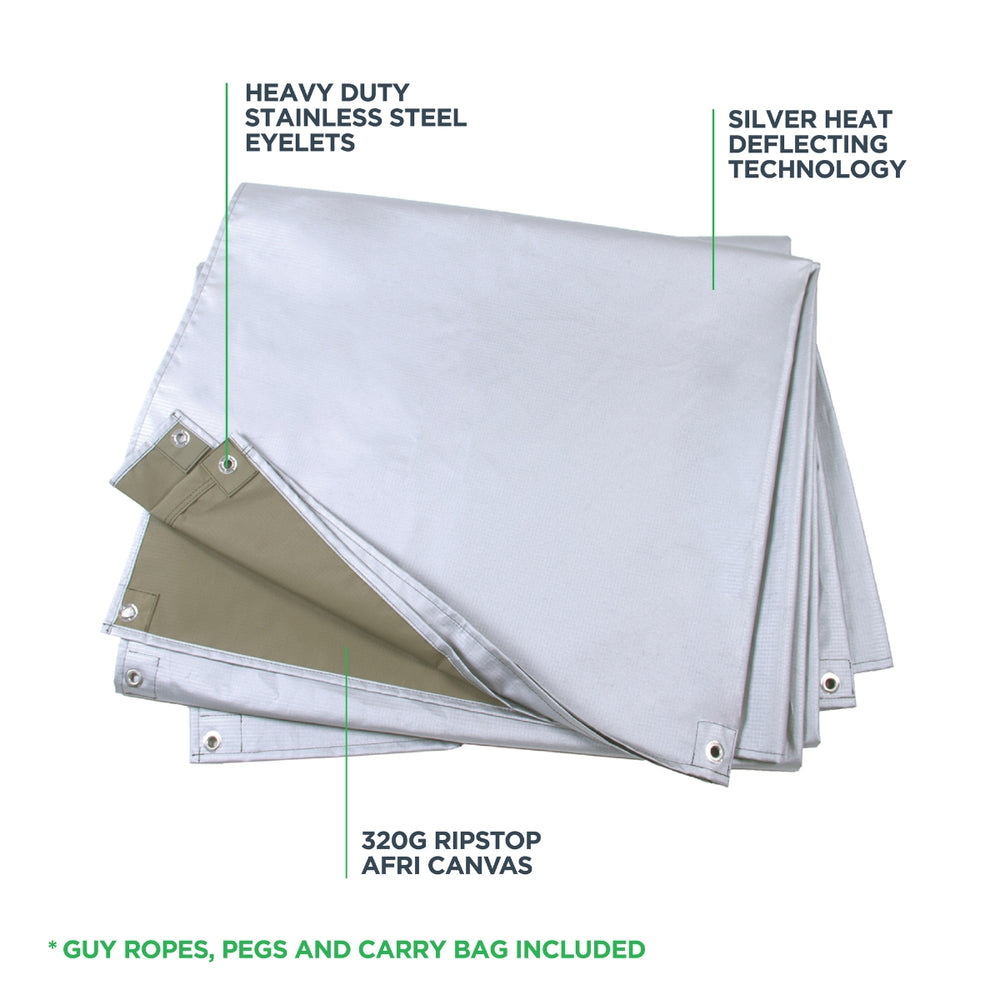 KAUFMANN X AFRI CANVAS HEAT DEFLECTING TARP 6M