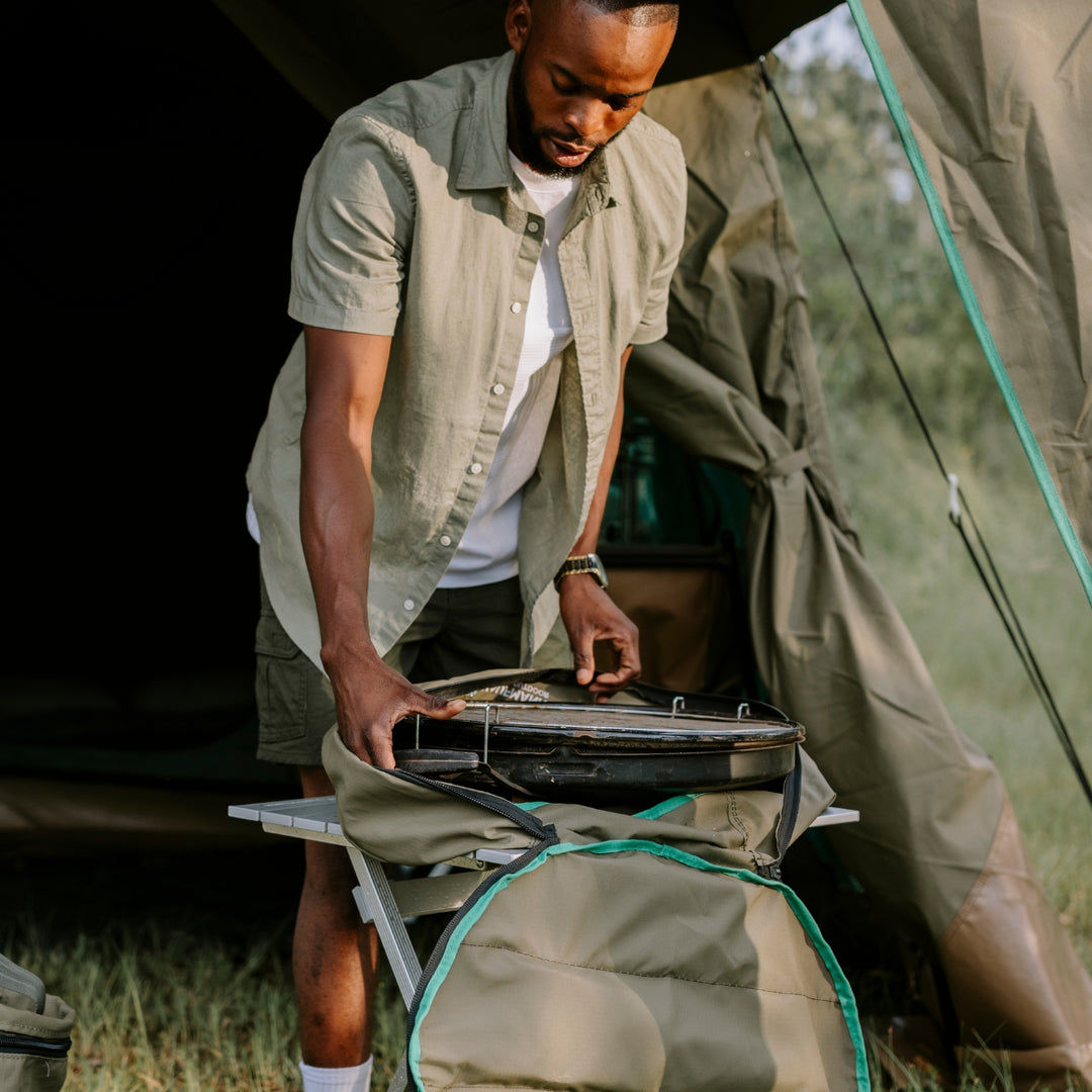 KAUFMANN X AFRI CANVAS GAS BRAAI COVER W/HANDLES