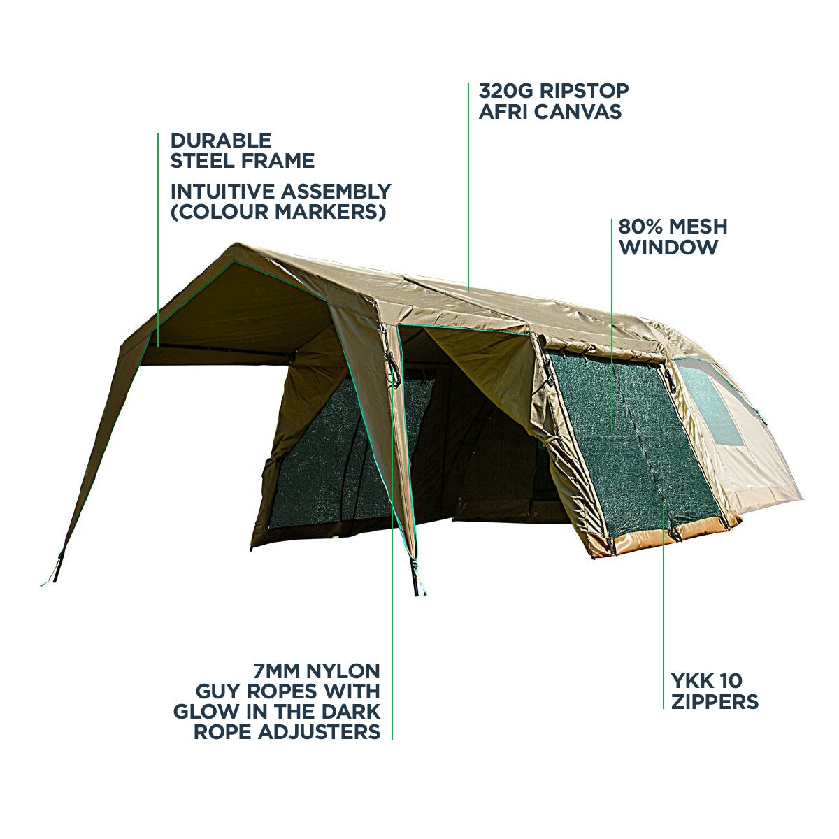 KAUFMANN X AFRI CANVAS DOME TENT GAZEBO EXTENSION – Kaufmann
