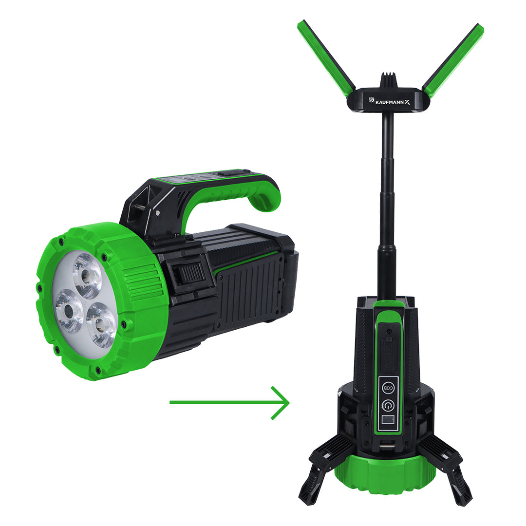 KAUFMANN X RECHARGEABLE & EXTENDABLE LED SPOTLIGHT