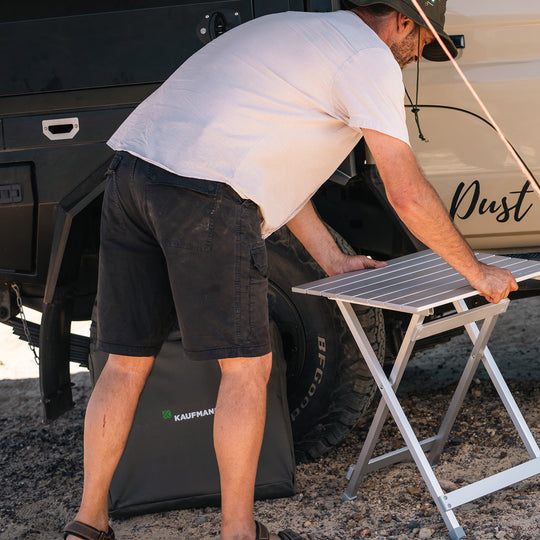 KAUFMANN TABLE ALUMINIUM FOLDUP MEDIUM 500X480X620